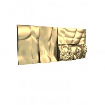 3D model Collage of torso pieces (STL)